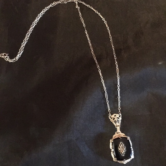 Vintage 14kt white gold necklace - Picture 2 of 5